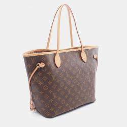 مملوكة مسبقًا حقيبة توت لويس فيتون قماش مونوغرام بني مقاس متوسط