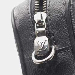 Pre Owned Louis Vuitton Nano Porte Documents Voyage Monogram Eclipse Canvas Shoulder Bag