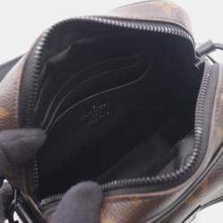 Pre Owned حقيبة لوي فيتون كريستوفر صغيرة بحزام متقاطع قماش مونوغرام ماكاسار قابل للارتداء