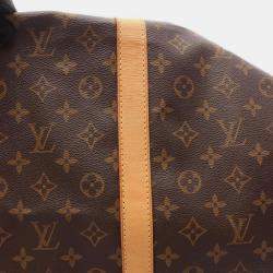 Pre Owned Louis Vuitton Keepall Bandouliere 60 Monogram Canvas Boston Bag