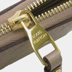 Pre Owned Louis Vuitton Zippy Wallet Tourterelle Monogram Empreinte Leather
