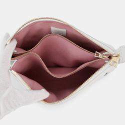 Pre Owned Louis Vuitton Coussin Blanc/Pink Monogram Lamb Leather Size Pm