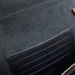 مملوكة مسبقًا Louis Vuitton Portefeuille Dauphine Noir Monogram/Monogram Reverse Canvas