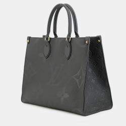 Pre Owned Louis Vuitton Onthego Noir Monogram Empreinte Leather Size Mm