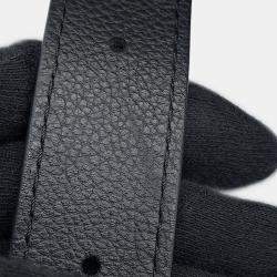 Pre Owned حقيبة هوبو لوي فيتون لوفكي نوير جلد عجل محبب حجم متوسط