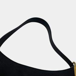 Pre Owned حقيبة هوبو لوي فيتون لوفكي نوير جلد عجل محبب حجم متوسط