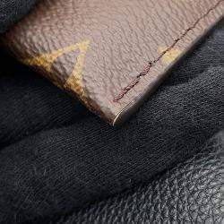 Pre Owned حقيبة هوبو لوي فيتون لوفكي نوير جلد عجل محبب حجم متوسط