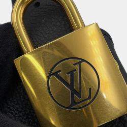 Pre Owned حقيبة هوبو لوي فيتون لوفكي نوير جلد عجل محبب حجم متوسط