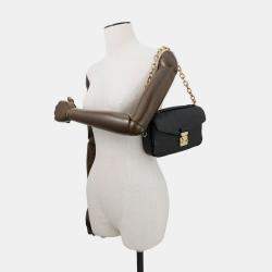 مملوكة مسبقًا Louis Vuitton Pochette Metis Ew Noir Monogram Empreinte Leather