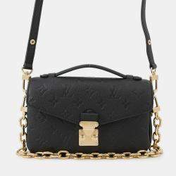 مملوكة مسبقًا Louis Vuitton Pochette Metis Ew Noir Monogram Empreinte Leather