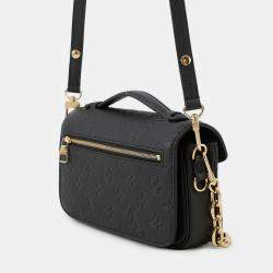 مملوكة مسبقًا Louis Vuitton Pochette Metis Ew Noir Monogram Empreinte Leather