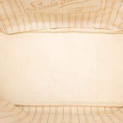 Pre Owned Louis Vuitton White Damier Azur Neverfull MM