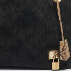 مملوكة مسبقًا Louis Vuitton Whisper PM Black Monogram Kohl Suede Bag