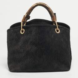 مملوكة مسبقًا Louis Vuitton Whisper PM Black Monogram Kohl Suede Bag