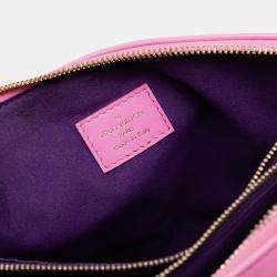 Pre Owned حقيبة لويس فيتون "كوسان بي إم" جلد الغنم منقوشة بمونوغرام ثنائي اللون وردي