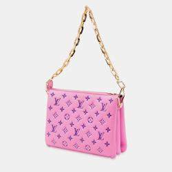 Pre Owned حقيبة لويس فيتون "كوسان بي إم" جلد الغنم منقوشة بمونوغرام ثنائي اللون وردي