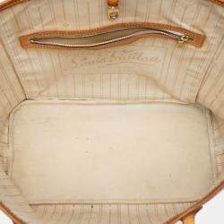 Pre Owned حقيبة لوي فيتون دامير أزور بيضاء نيفرفل متوسطة الحجم