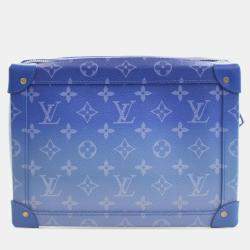 Pre Owned حقيبة لويس فيتون "سوفت ترنك ميسينجر" بنقوش السحاب الأزرق المونوغرامي