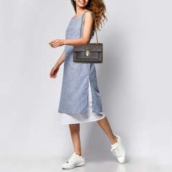 Pre Owned حقيبة لويس فيتون فيكتوار قماش مونوغرام أزرق بحري