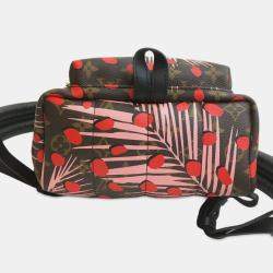 Pre Owned Louis Vuitton Brown Monogram Jungle Dots Palm Springs PM