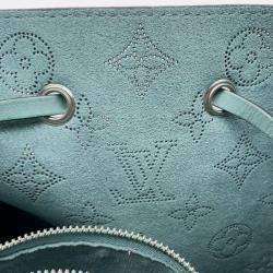 Pre Owned Louis Vuitton Blue Monogram Mahina Muria