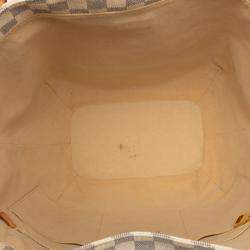 Pre Owned Louis Vuitton White Damier Azur Salina PM