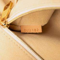 Pre Owned Louis Vuitton White Damier Azur Salina PM