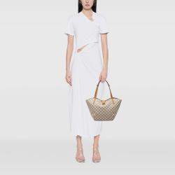 Pre Owned Louis Vuitton White Damier Azur Salina PM