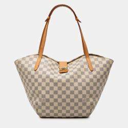 Pre Owned Louis Vuitton White Damier Azur Salina PM