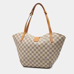 Pre Owned Louis Vuitton White Damier Azur Salina PM