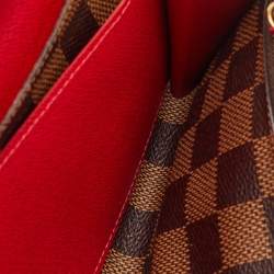 Pre Owned Louis Vuitton Emilie Damier Ebene Canvas Long Wallet