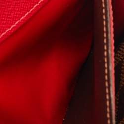 Pre Owned Louis Vuitton Emilie Damier Ebene Canvas Long Wallet