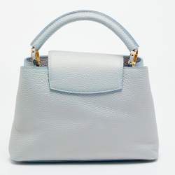 مملوكة مسبقًا Louis Vuitton Capucines BB Blue Iridescent Taurillon Leather Top Handle Bag