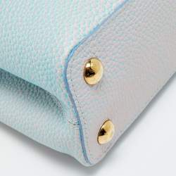 مملوكة مسبقًا Louis Vuitton Capucines BB Blue Iridescent Taurillon Leather Top Handle Bag