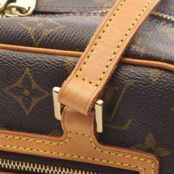 Pre Owned حقيبة لويس فيتون سيتي قماش مونوجرام بني كتف جلد متوسطة الحجم