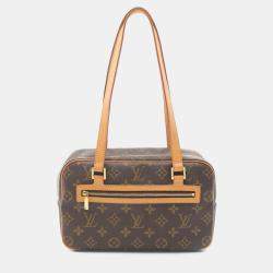 Pre Owned حقيبة لويس فيتون سيتي قماش مونوجرام بني كتف جلد متوسطة الحجم