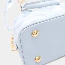 Pre Owned حقيبة لويس فويتون ألما سوفت بي بي جلد العجل زرقاء حقيبة كروس بودي