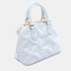 Pre Owned حقيبة لويس فويتون ألما سوفت بي بي جلد العجل زرقاء حقيبة كروس بودي