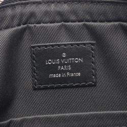 Pre Owned حقيبة كتف لوي فيتون ترايو ماسنجر أسود كانفاس دامير غرافيت