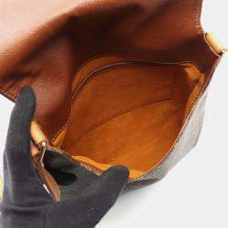 Pre Owned Louis Vuitton Musette Salsa Long Brown Monogram Canvas Shoulder Bag