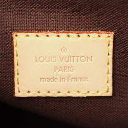مملوكة مسبقًا Louis Vuitton Menilmontant PM Brown Monogram Canvas Leather Crossbody Bag