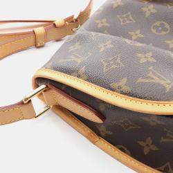 مملوكة مسبقًا Louis Vuitton Menilmontant PM Brown Monogram Canvas Leather Crossbody Bag