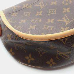 مملوكة مسبقًا Louis Vuitton Menilmontant PM Brown Monogram Canvas Leather Crossbody Bag