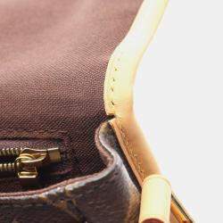 مملوكة مسبقًا Louis Vuitton Menilmontant PM Brown Monogram Canvas Leather Crossbody Bag