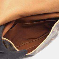 Pre Owned Louis Vuitton Saumur 30 Brown Monogram Canvas Shoulder Bag