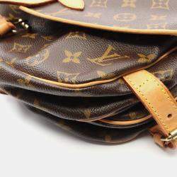 Pre Owned Louis Vuitton Saumur 30 Brown Monogram Canvas Shoulder Bag