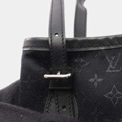 مملوكة مسبقًا Louis Vuitton Bucket Black Monogram Satin Shoulder Bag