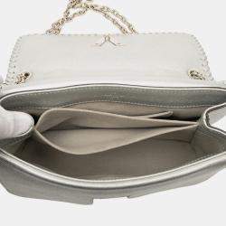 Pre Owned حقيبة لوى فيتون فضية ميتاليكية كوير بلوم إكوم فيري تشين