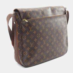 Pre Owned Louis Vuitton Beaubourg MM Brown Monogram Canvas Messenger Bag