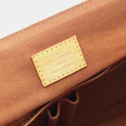 Pre Owned Louis Vuitton Beaubourg MM Brown Monogram Canvas Messenger Bag
